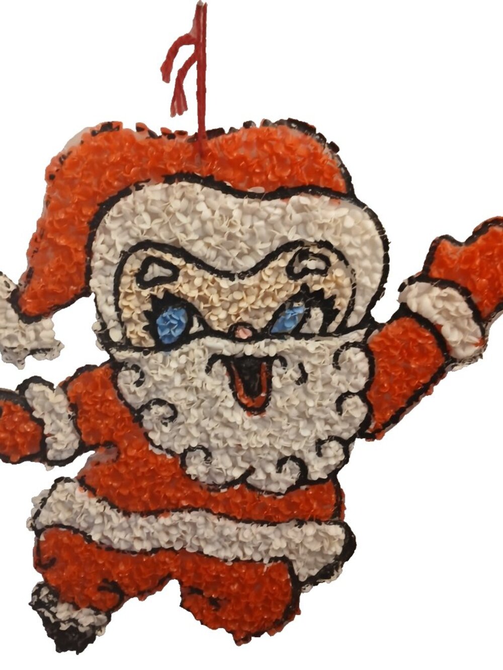 Vintage Christmas Santa Popcorn Decoration
